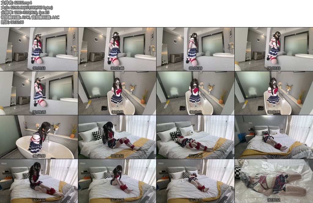 [氧柒罐罐] 罐罐连体油光白丝JK双马尾绳宠罐罐入体玩具放置挣扎一边高C一边拼命挣扎真空袋不留一丝空气放任罐罐尖叫绝命挣扎-丝依依