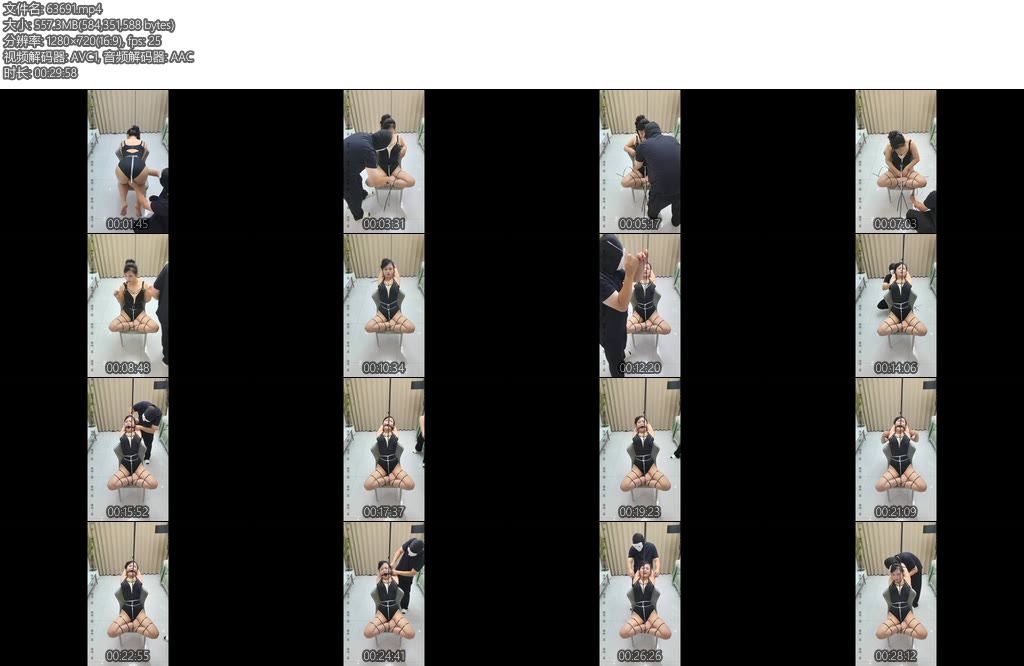 [蓝lann] 扎带紧缚系列第二期上扎带股绳后并肘5.1口球堵嘴椅子放置tk挠痒剧烈挣扎-丝依依