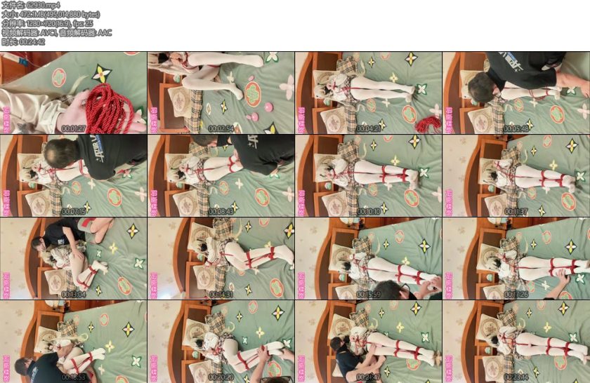 [晓森原创] 晓森妹妹cos春日野穹的捆绑游戏tktd棒棒-丝依依