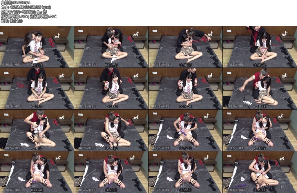 [欧美绳艺] Rope bunny squirts all over hotel bed-丝依依