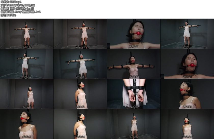 [胜景影视] 绳缚中原无法动弹的女M-丝依依