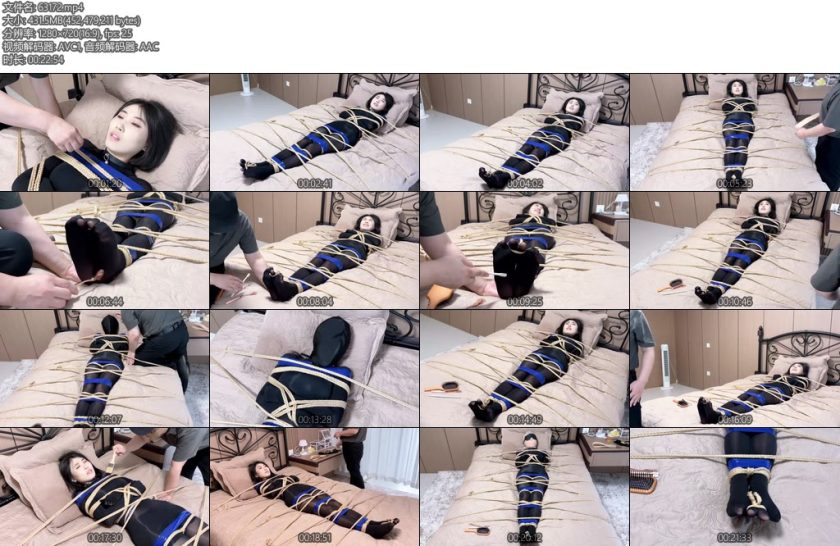 [云雀原创] 变成蜡像的女人彘模特七七全身紧缚完全不动不了真实窒息濒死电击项圈丝袜堵嘴丝袜全包蜡像定身鞭打折磨-丝依依
