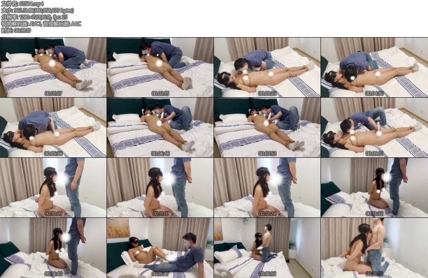 [束人原创] 蒙眼KB玩弄长腿女神后手缚放置舔R头KB足J震动BZW棒强高多体位R体中出-丝依依