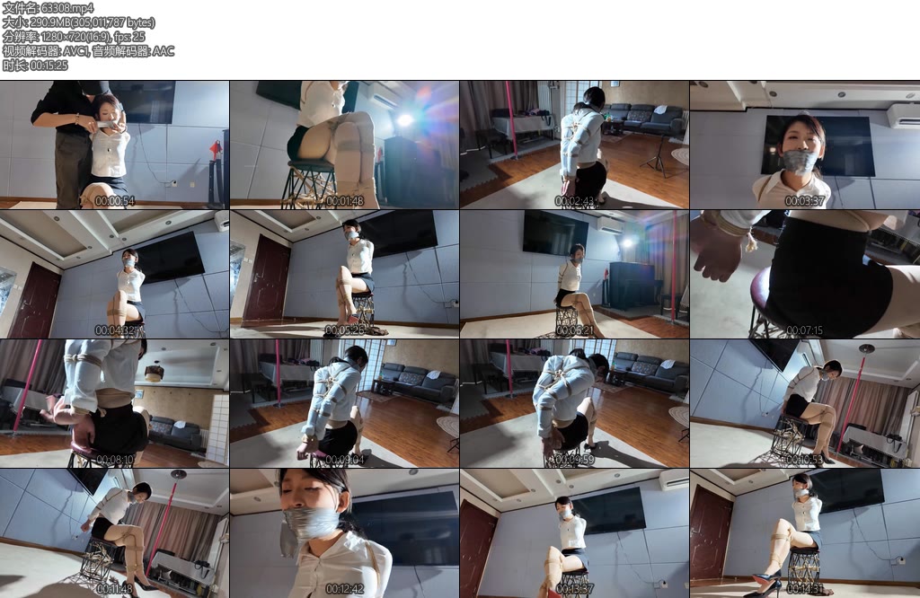 [一绳所爱] 魏灿丝袜胶带堵嘴挣扎-丝依依