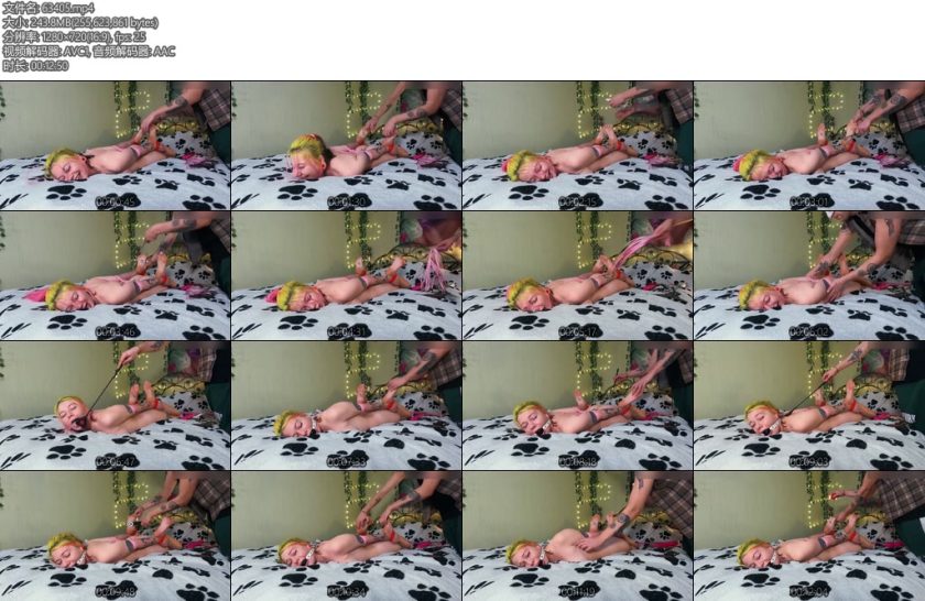 [欧美绳艺] Tickling Bondage Alt Girl Until She Orgasm And Peeing-丝依依