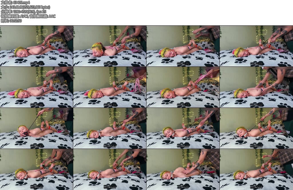 [欧美绳艺] Tickling Bondage Alt Girl Until She Orgasm And Peeing-丝依依