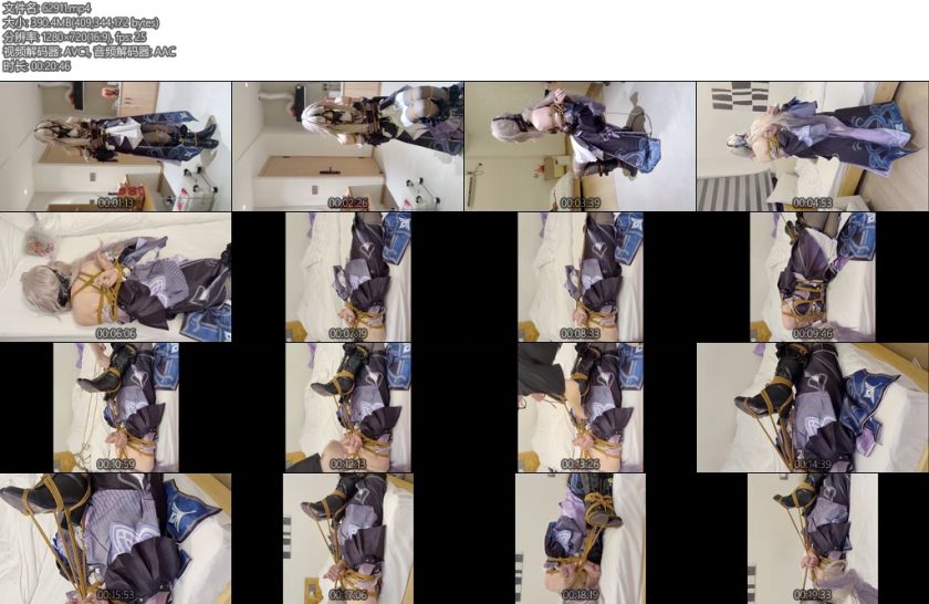 [亚洲绳艺] 大黑塔紧缚驷马伪娘-丝依依