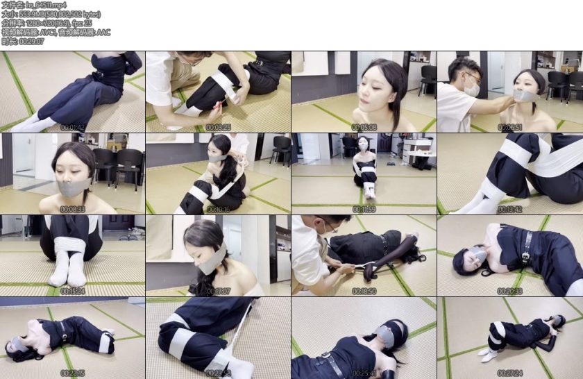 [默示录] 缚艺录小林白袜胶带捆绑黑丝蒙眼-丝依依