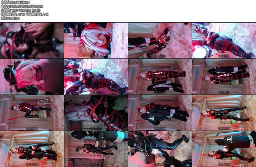 [亚洲绳艺] 怪盗W入侵败北的惩罚游戏伪娘-丝依依