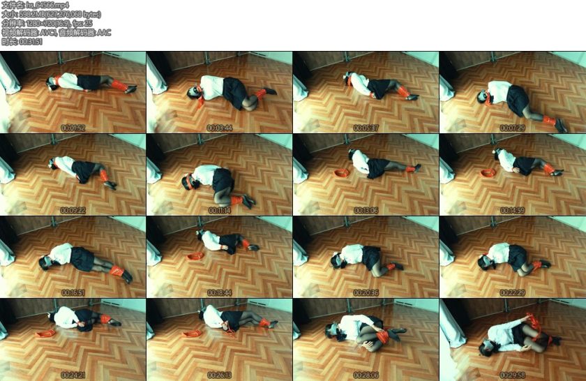 [亚洲绳艺] テープ拘束失踪事件脱出までの記録Tape Restraint]disappearance case Record of the escape-丝依依