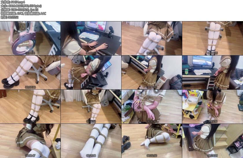 [wokunle] 困困想困高 困困三十七弹微剧情之网瘾少女被家教老师闺蜜惩罚绑着打游戏-丝依依