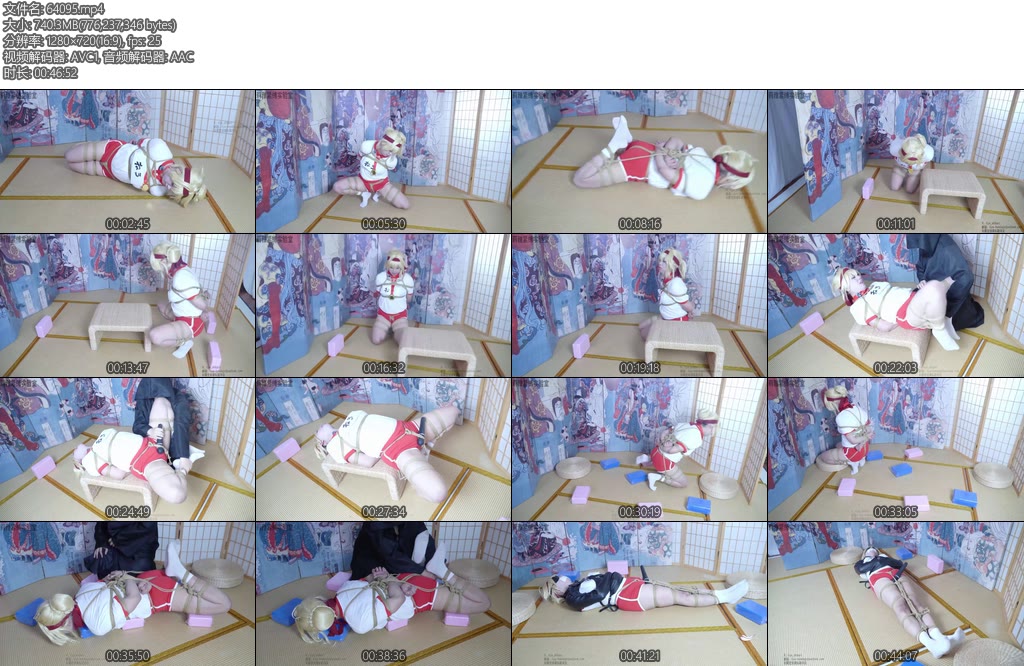 [莉雅原创] 神秘的运动挑战cosplay白袜紧缚强膏棒子蛋蛋啵啵贝-丝依依