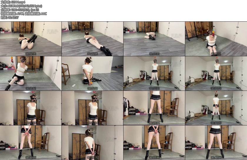 [亚洲绳艺] bondagefox foxbondage舞蹈生的形体训练芭蕾舞鞋伸缩阳具21-丝依依