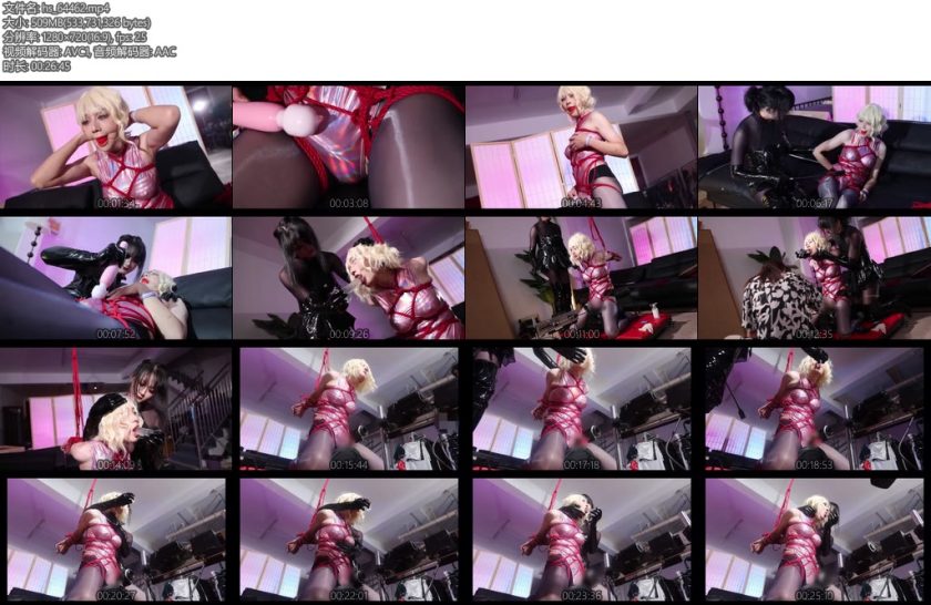 [亚洲绳艺] 伪娘筱雅魅魔s筱雅调教混血伪娘骑乘式扣扣机巨大阳具强制深喉无法逃脱的伸缩牛子榨取装置-丝依依