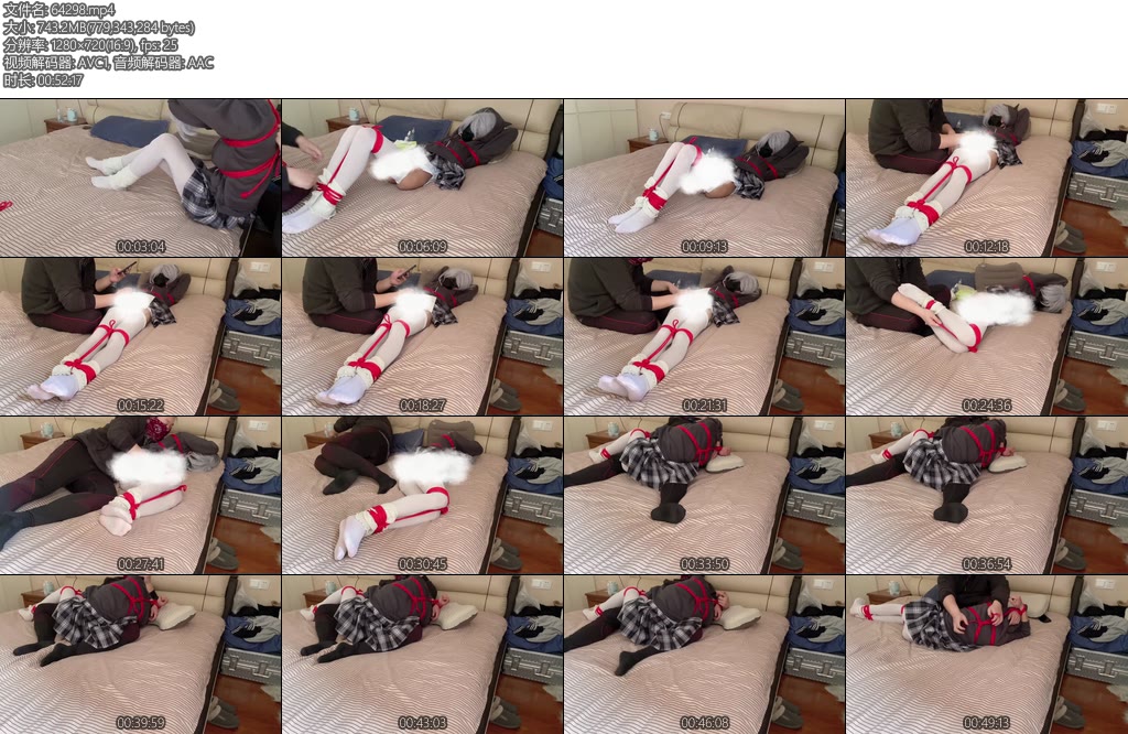 [亚洲绳艺] kilo白丝小伪娘床上捆绑调教红绳脑后反绑紧缚被主人对面坐着榨汁高潮后又要当斐济杯给主人泄欲-丝依依