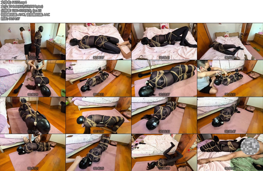 [网友原创] 我的媳妇 之女奴改造计划13连身黑丝胶带包头超紧驷马吊绑强制固定胶带数次窒息强制GC胶狼电击强制深喉口舌-丝依依