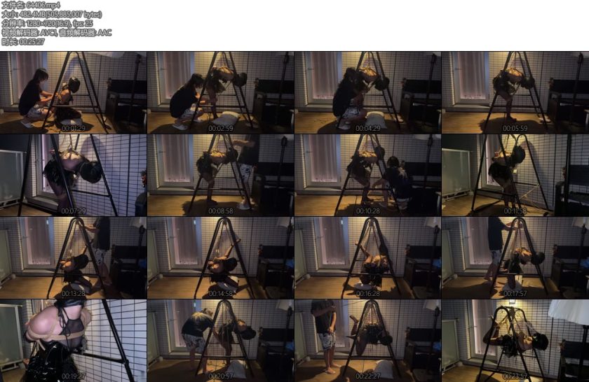 [青浦小屋] QP006情侣主奴又反奴为主骗黑丝小恶魔女友练绳吊缚-丝依依