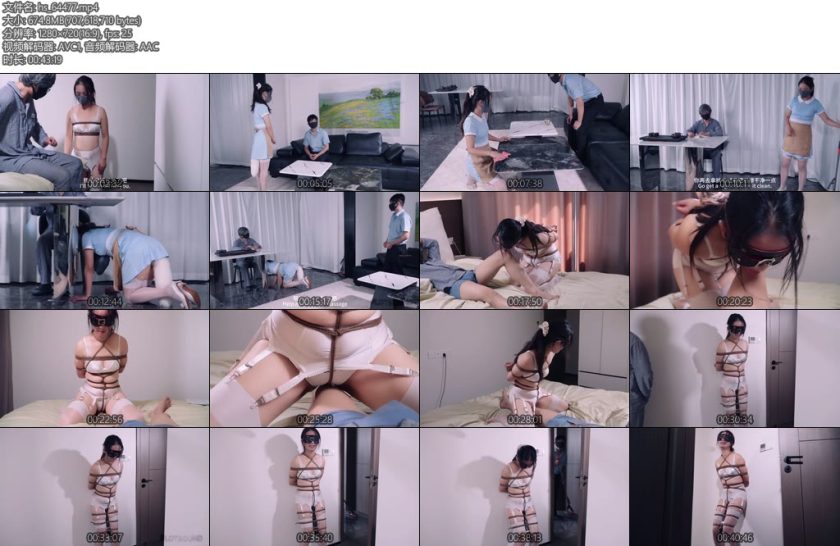 [PlotBound] 精品剧情代替宠物的人妻护理第三集与老公仅隔着一扇门的调教夫前的遥控捆绑后的口胸Y侍奉隔着一扇门的QG-丝依依