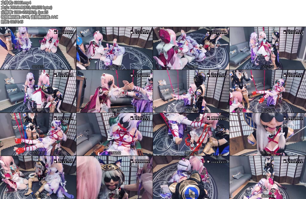 [BadCat] 妙妙X依依X多比赛飞儿X暇蝶X风堇原创TK剧情三女互玩tkqg一小时剧情大作-丝依依